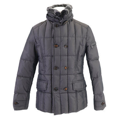 MOORER SIRO-KM Rabbit Fur Jacket Gray Size 48