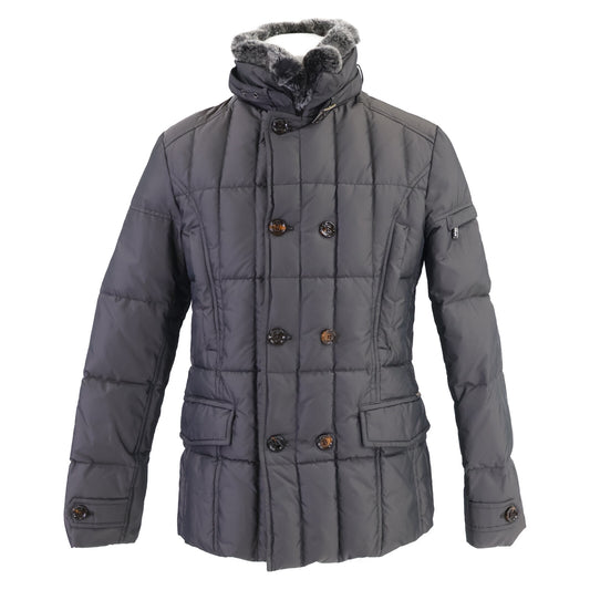 MOORER SIRO-KM Rabbit Fur Jacket Gray Size 48