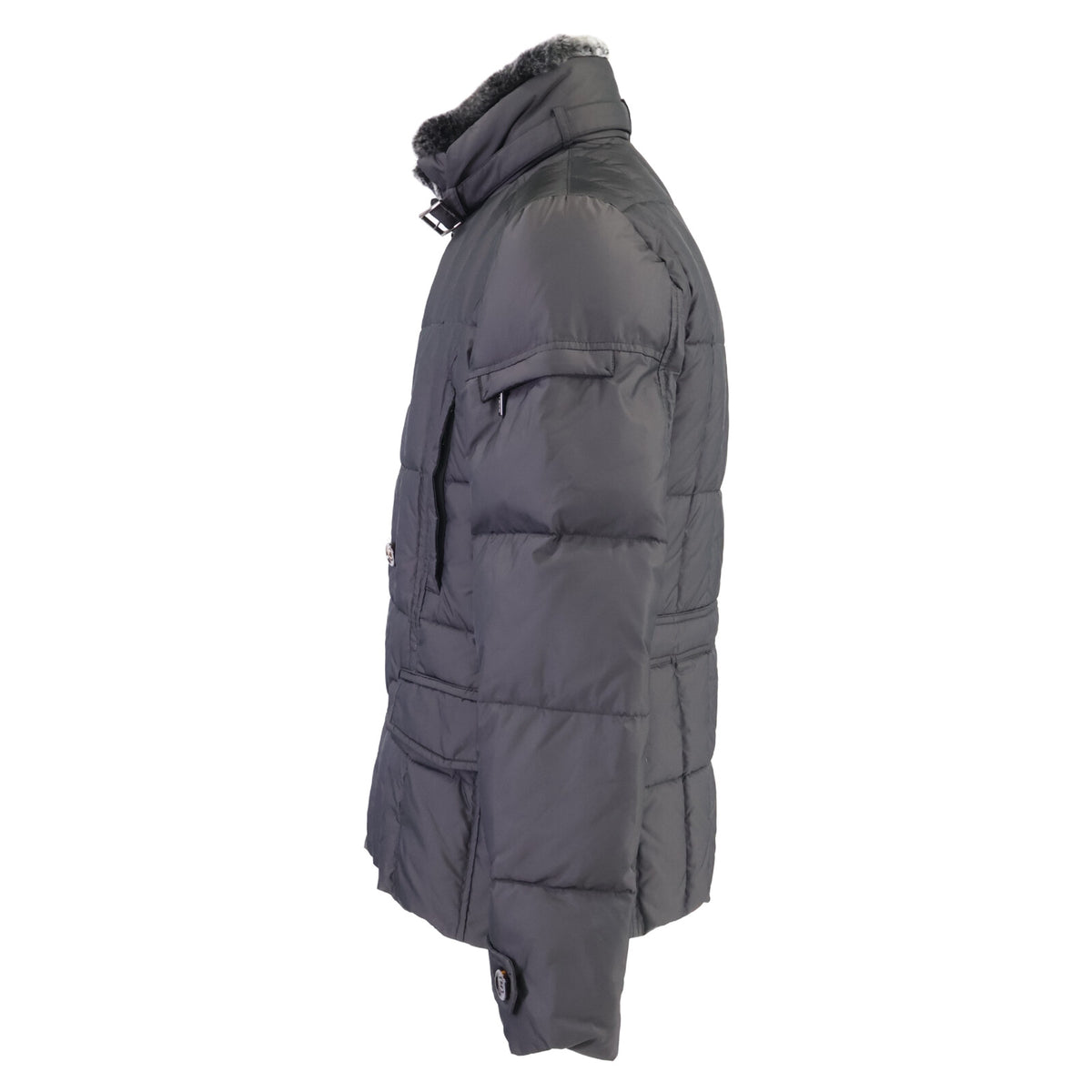 MOORER SIRO-KM Rabbit Fur Jacket Gray Size 48