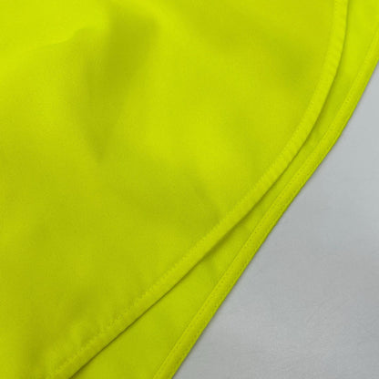 BALENCIAGA 2020 Neon Yellow Ribbon Scarf Size 34