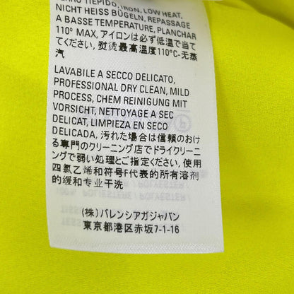 BALENCIAGA 2020 Neon Yellow Ribbon Scarf Size 34