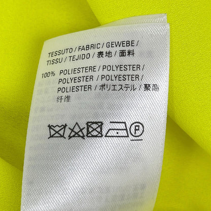 BALENCIAGA 2020 Neon Yellow Ribbon Scarf Size 34