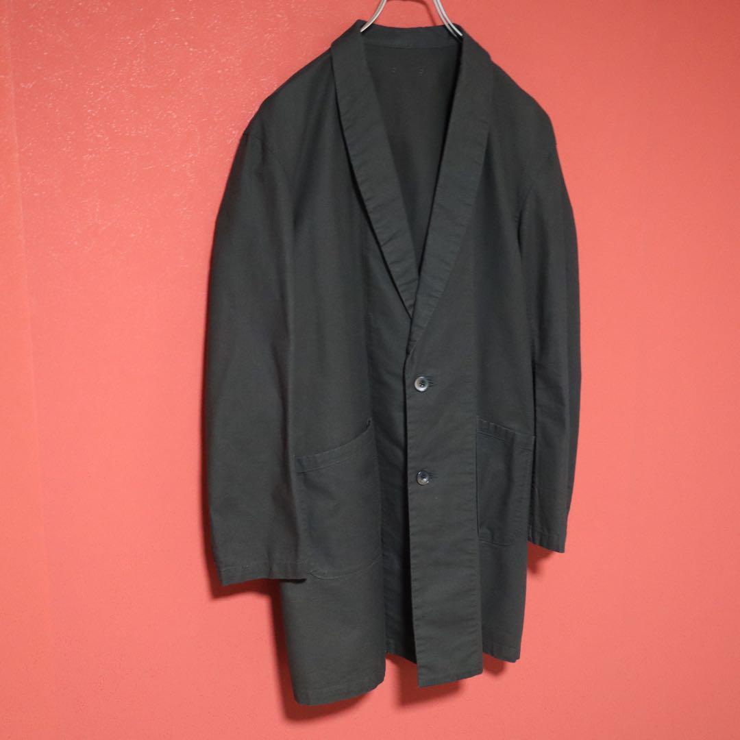 Sophnet. Brown Cotton Shawl Collar Shop Coat Size S