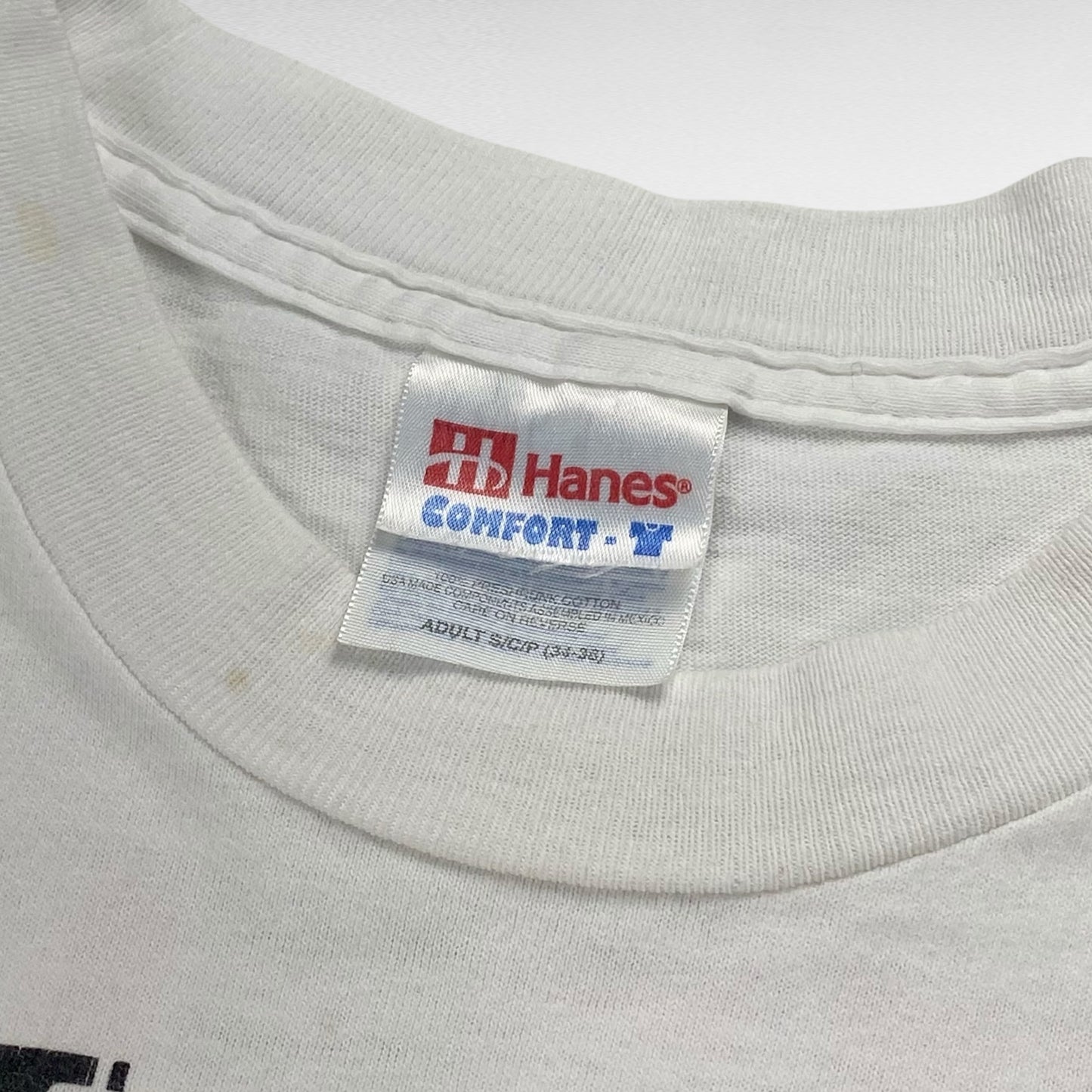 Hanes 90s Short Sleeve T-Shirt White Size S