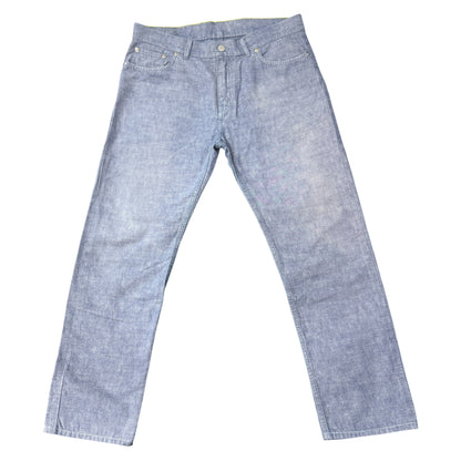 LOUIS VUITTON LV Logo Embroidered Denim Jeans Size 32