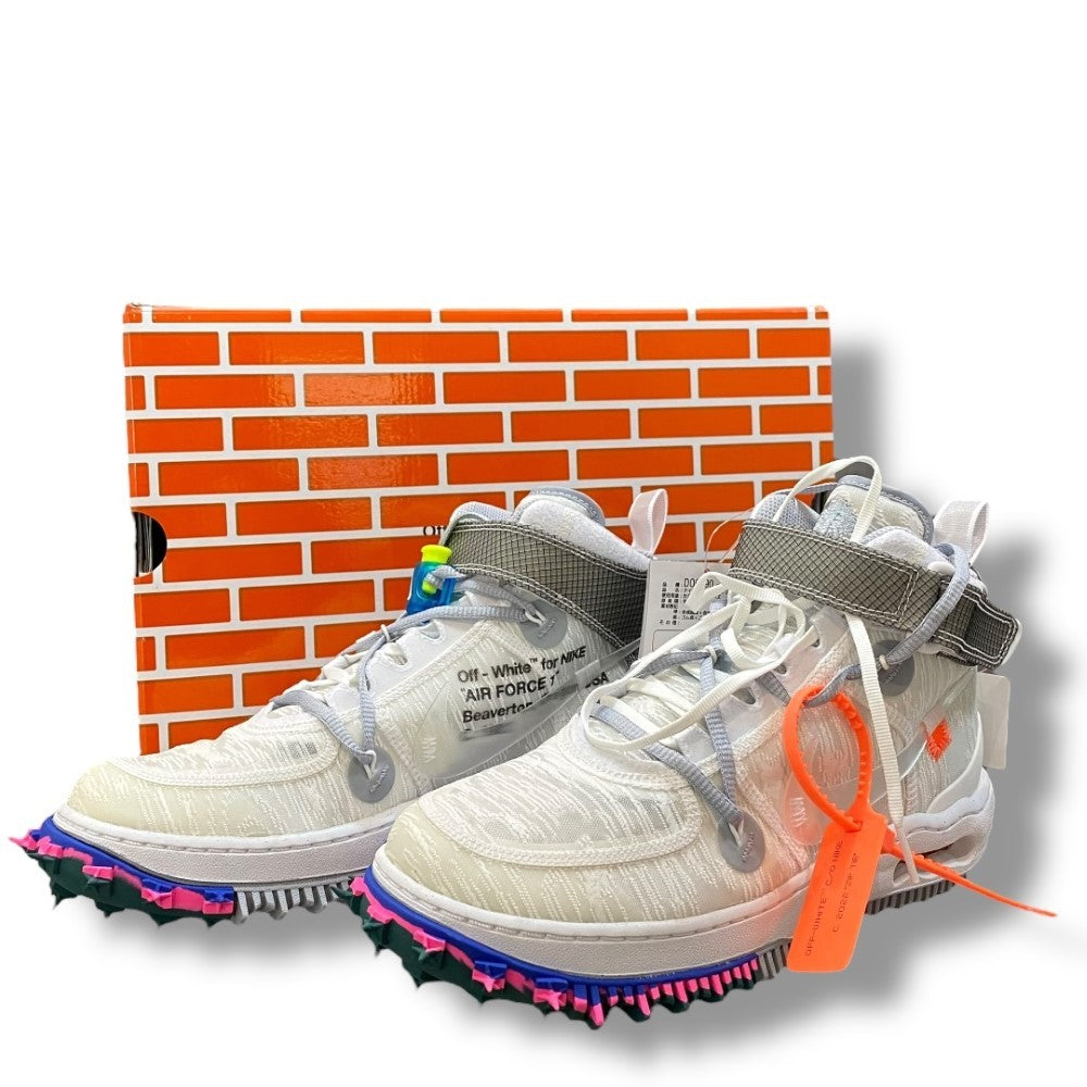 NIKE × OFF-WHITE Air Force 1 Mid SP Sneakers Gray Size 26cm