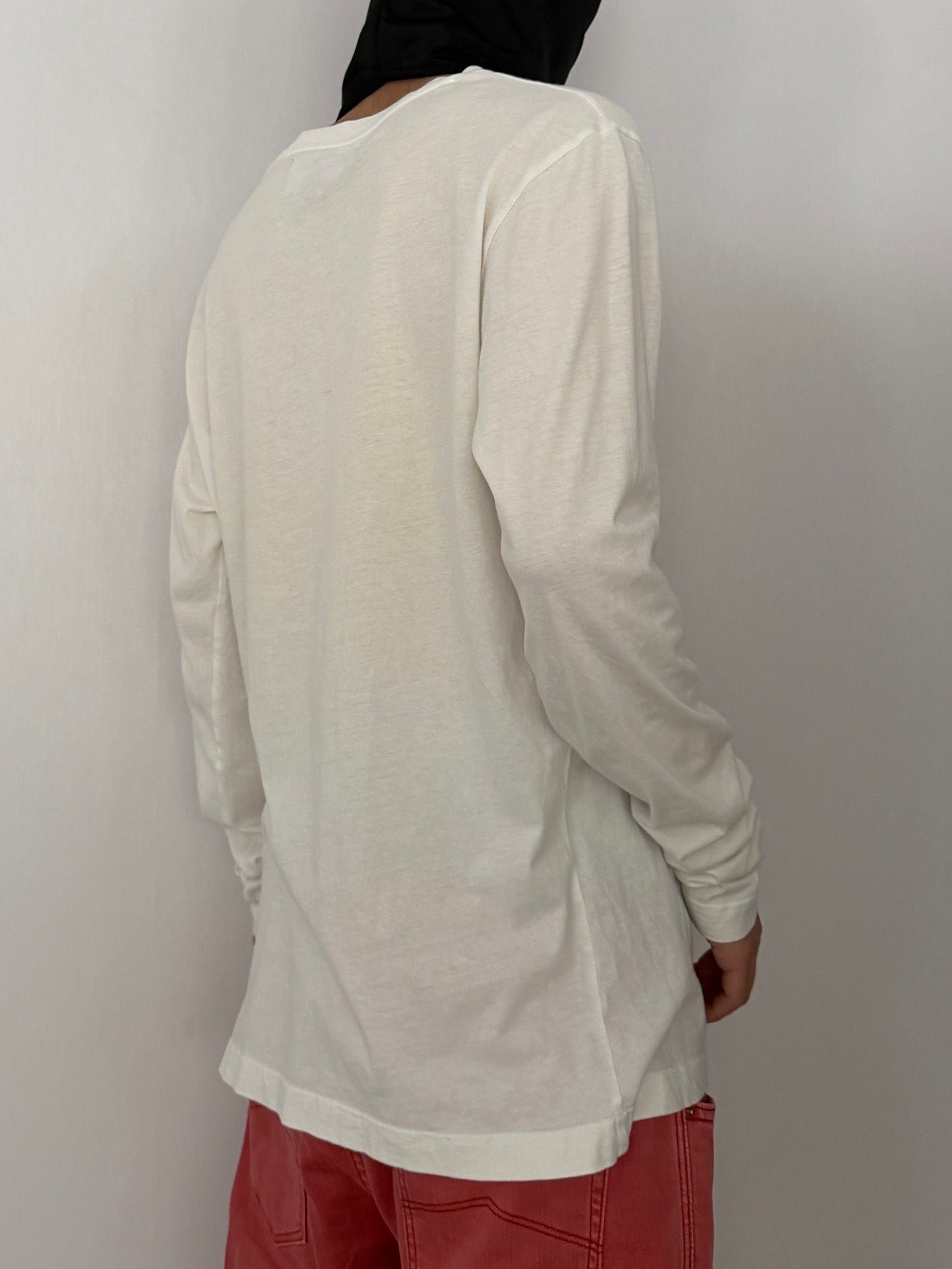 HYDROGEN White Cotton Long Sleeve T-Shirt Size L
