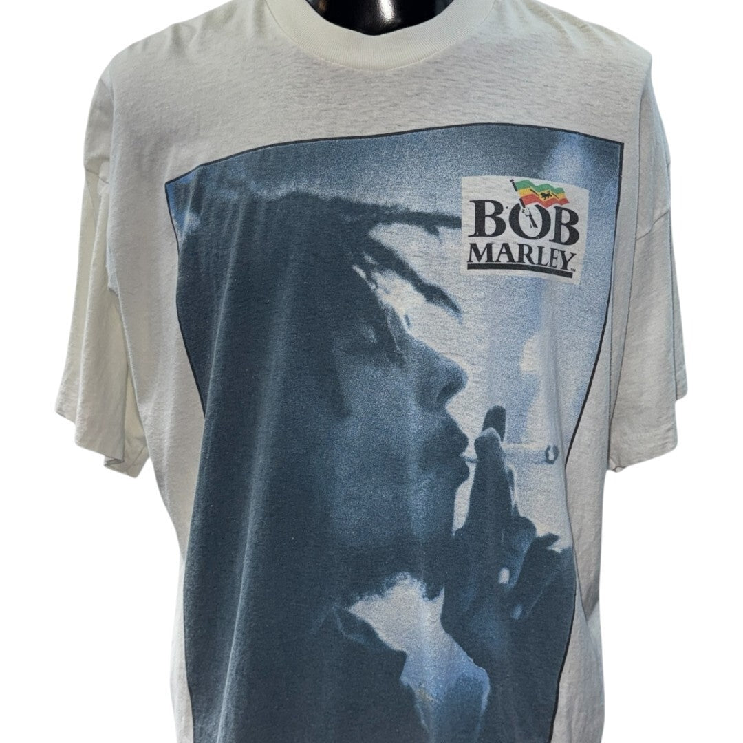 BOB MARLEY Vintage Iconic Photo Print T-Shirt Size XL