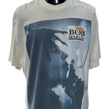 BOB MARLEY Vintage Iconic Photo Print T-Shirt Size XL