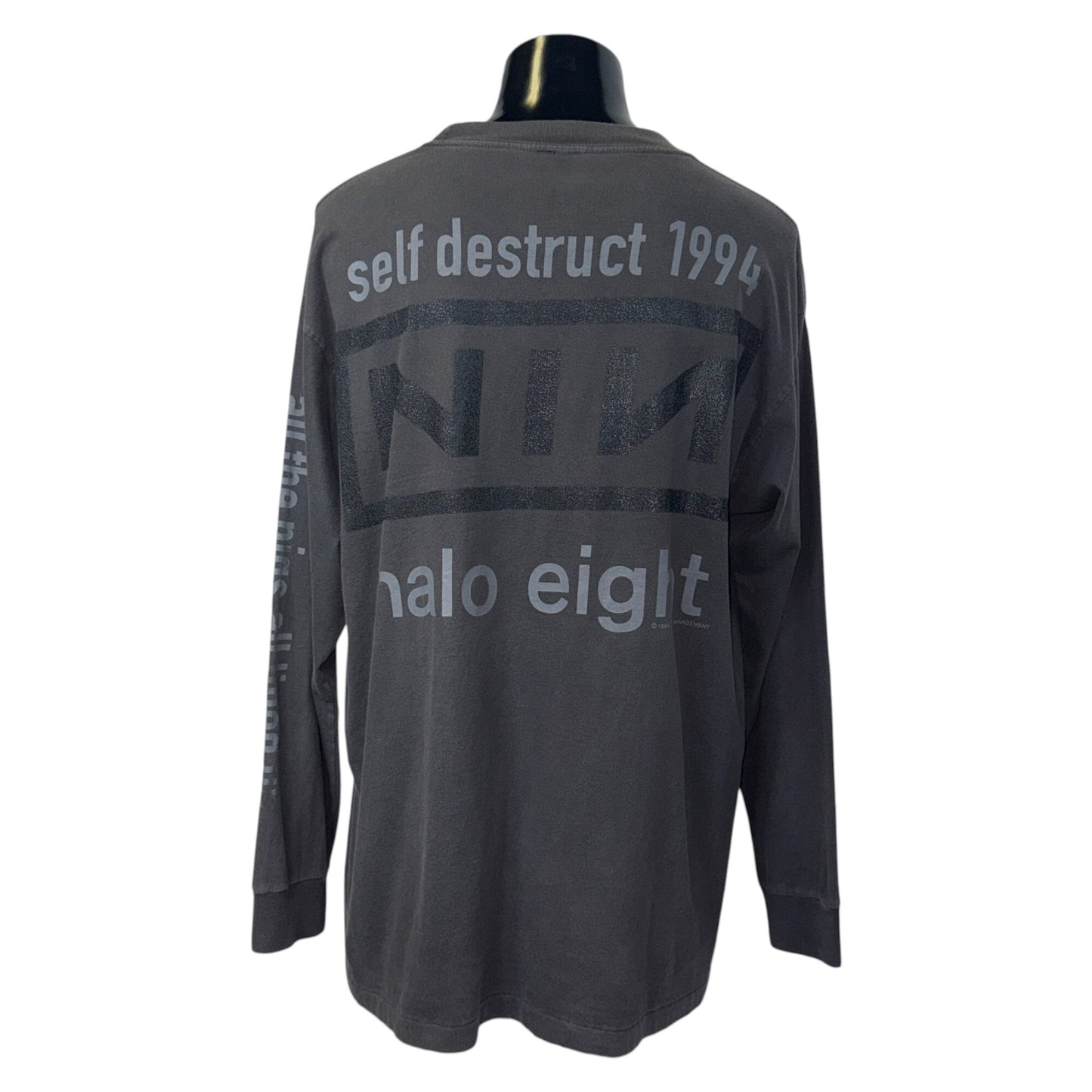 NINE INCH NAILS 90s Long Sleeve T-Shirt Size XL