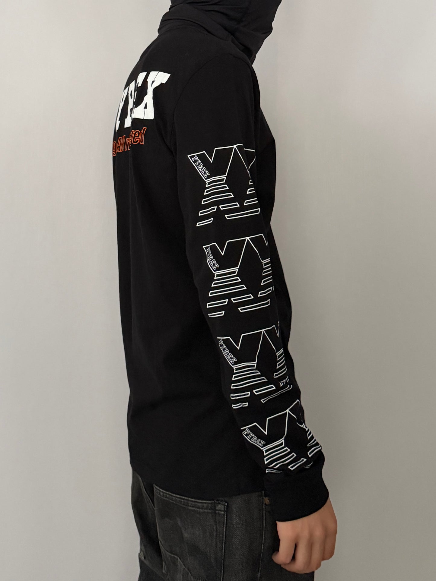 Vintage PYREX Black Long Sleeve Tee Size S