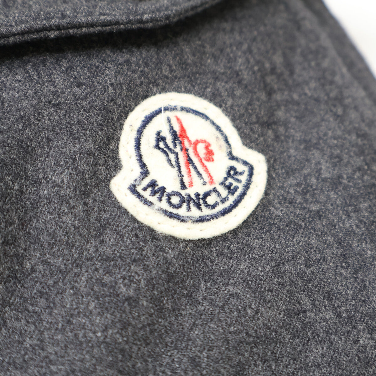 MONCLER Montgenevre Wool Hooded Down Jacket Gray Size 4