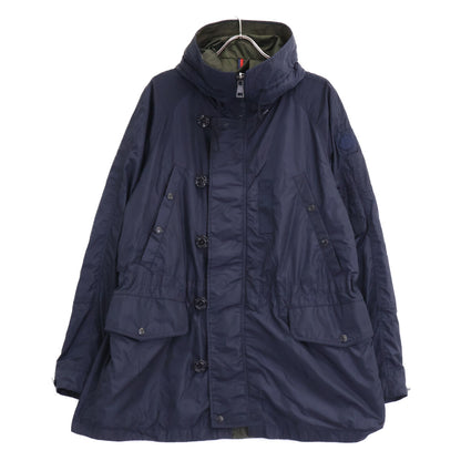 MONCLER LESTAT JACKET Nylon Mod Coat Navy Size 3