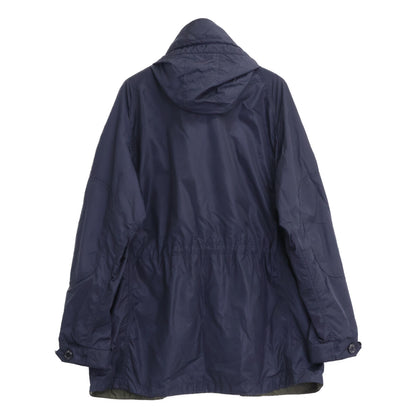 MONCLER LESTAT JACKET Nylon Mod Coat Navy Size 3