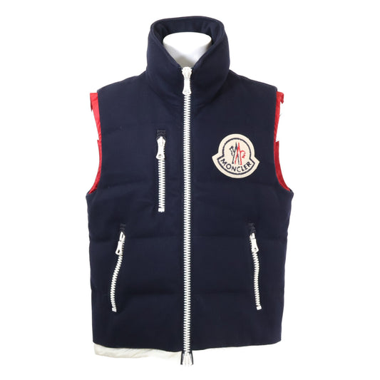 MONCLER x AMI BASTIEN Wool Down Vest Navy Size 4