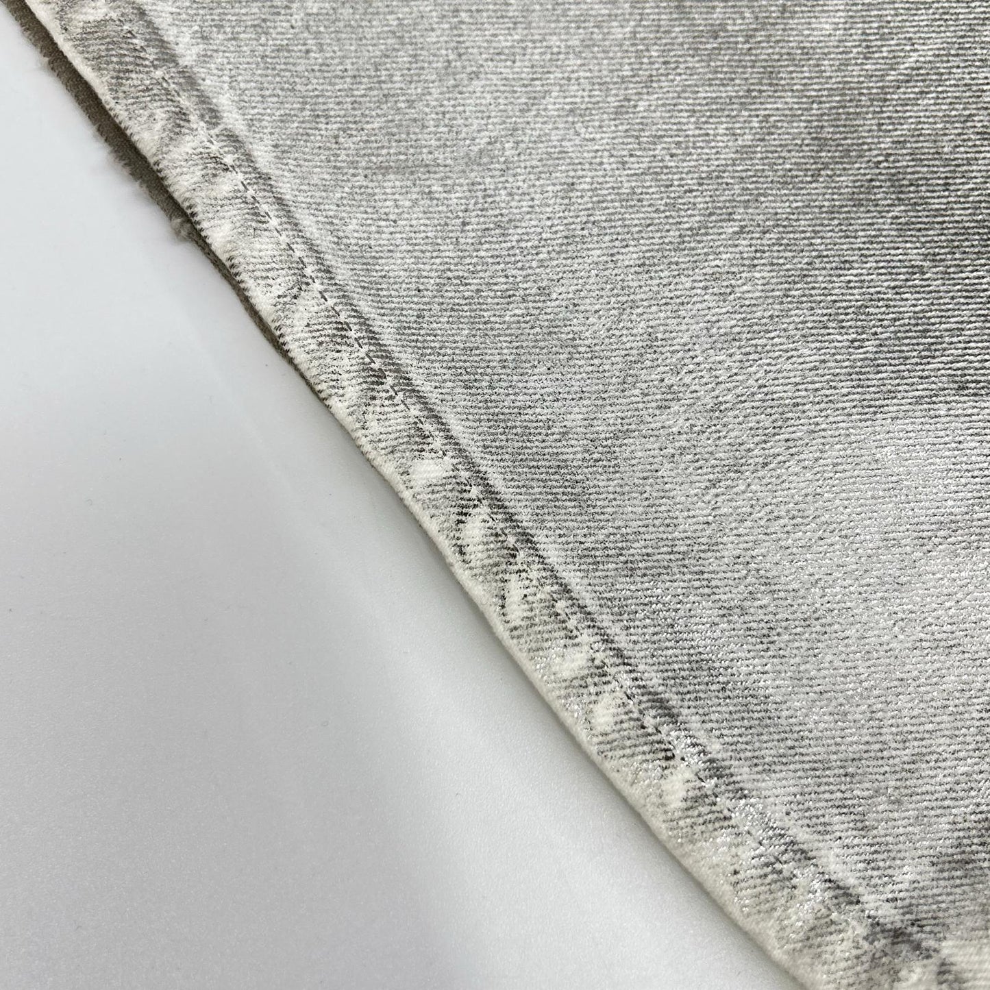 MASU Silver EMBLEM Bell-Bottom Denim Jeans Size 48