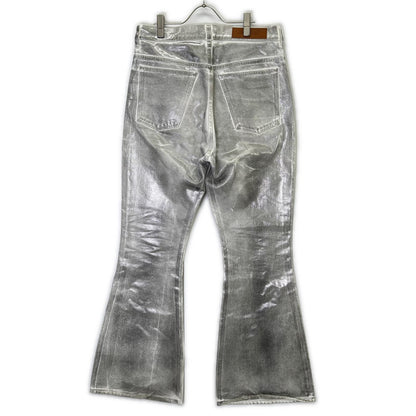 MASU Silver EMBLEM Bell-Bottom Denim Jeans Size 48