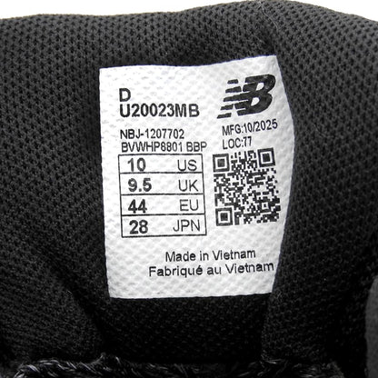 NEW BALANCE Black Suede U20023MB Sneakers Size 10(US)