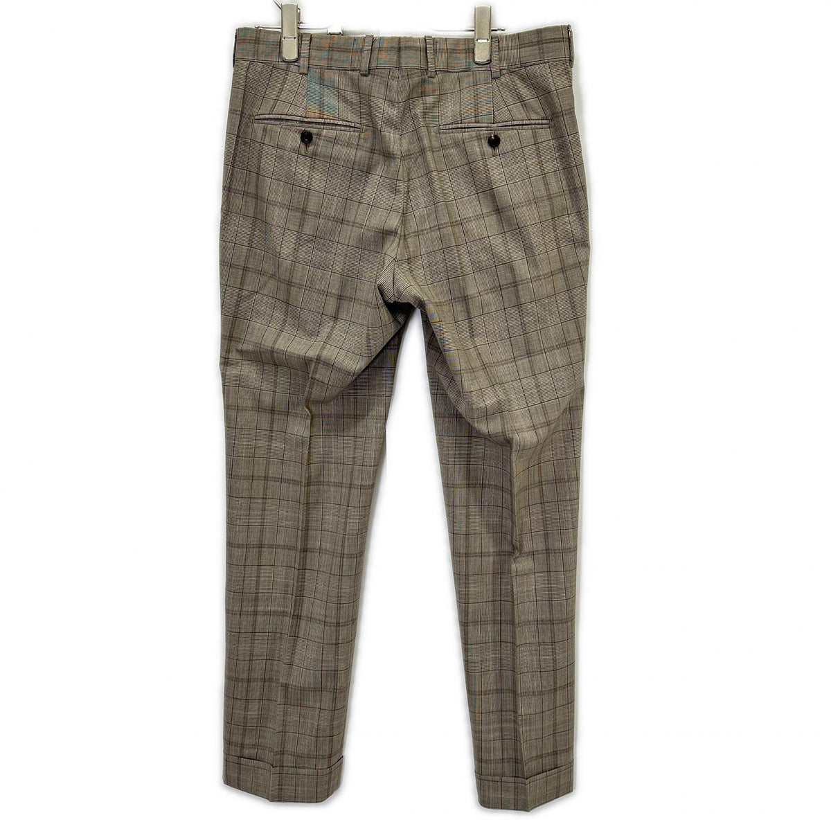 Belvest A71100 Super 130's Wool Check Vest Brown Size 48/48