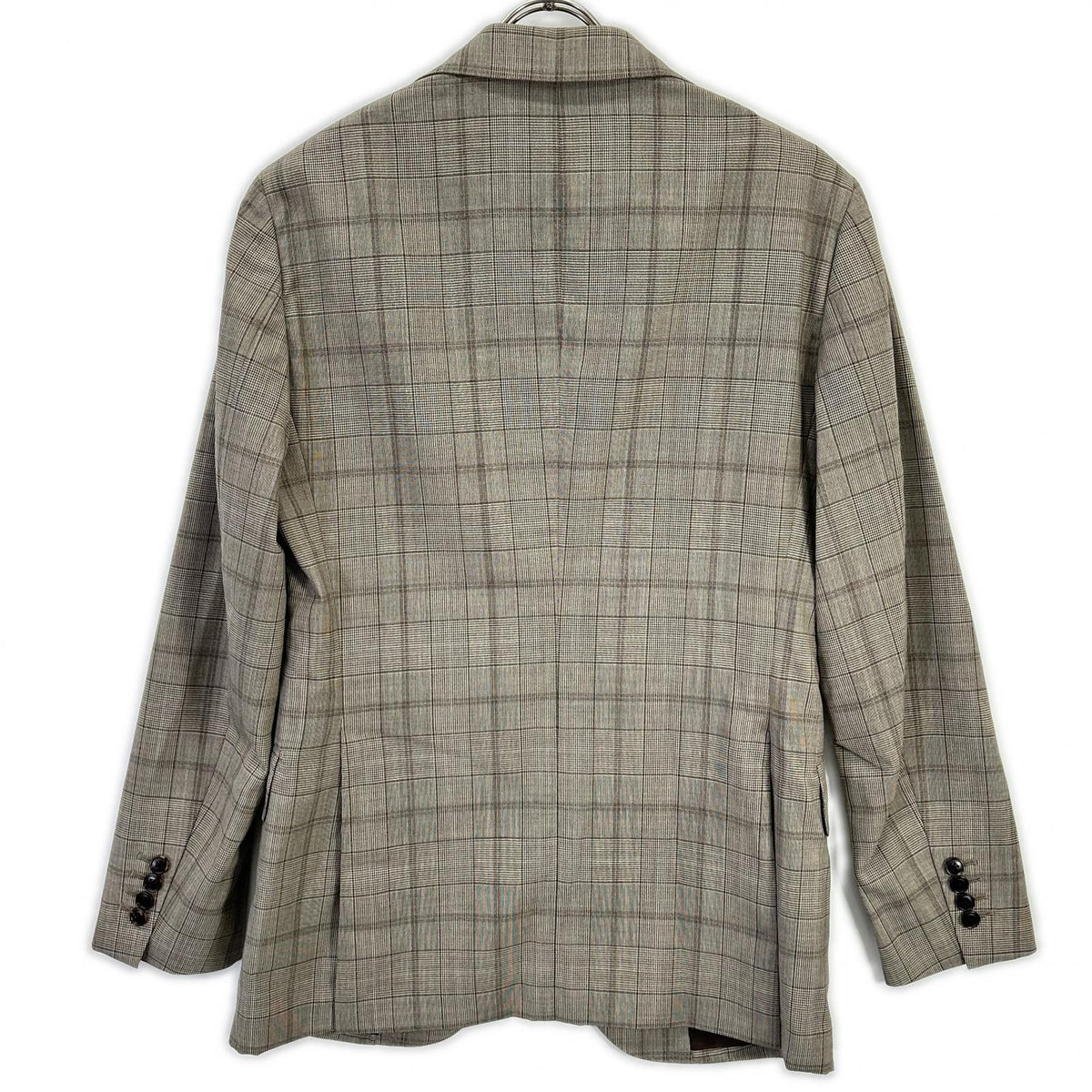 Belvest A71100 Super 130's Wool Check Vest Brown Size 48/48