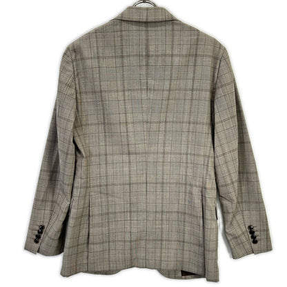 Belvest A71100 Super 130's Wool Check Vest Brown Size 48/48