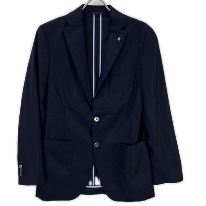 Belvest Navy SUPER150's Wool 3-Button Jacket Vest Size 48