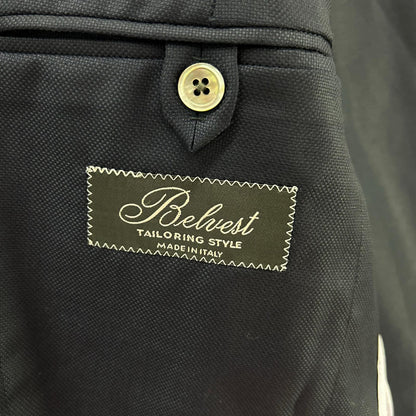 Belvest Navy SUPER150's Wool 3-Button Jacket Vest Size 48