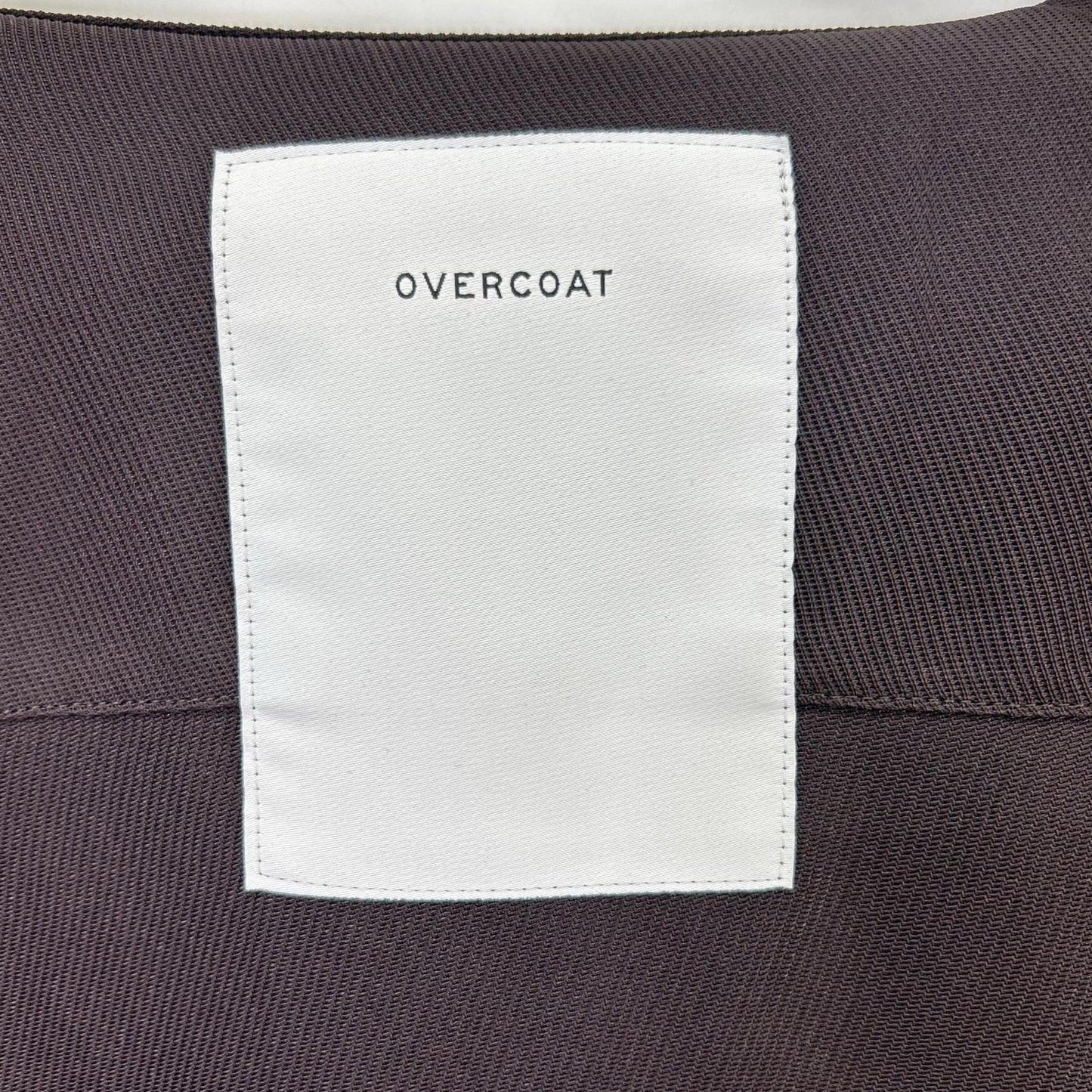 OVERCOAT Dark Brown Drop Shoulder Rayon Coat Size 1