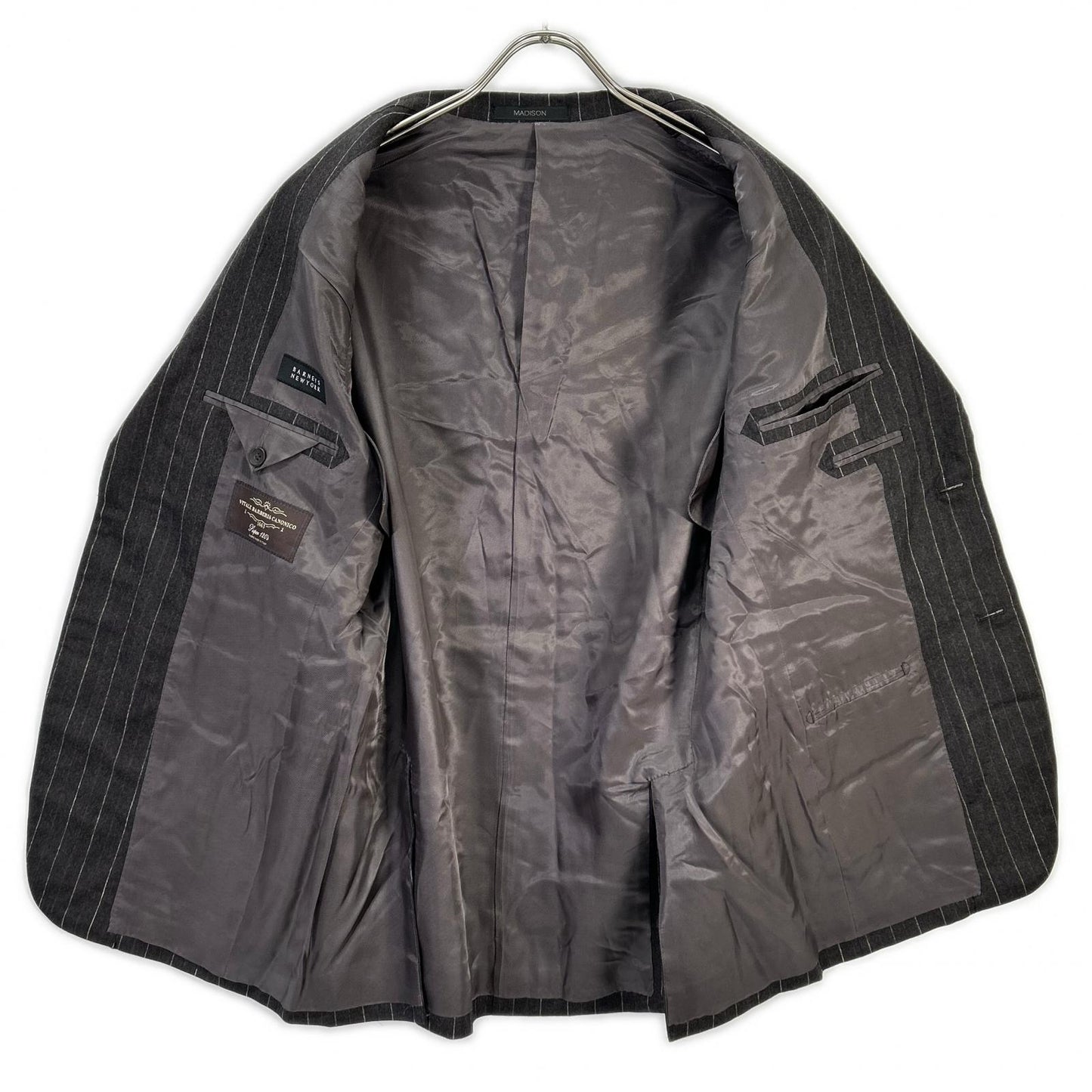 BARNEYSNEWYORK Gray Brown SUPER120's 3-Pc Suit