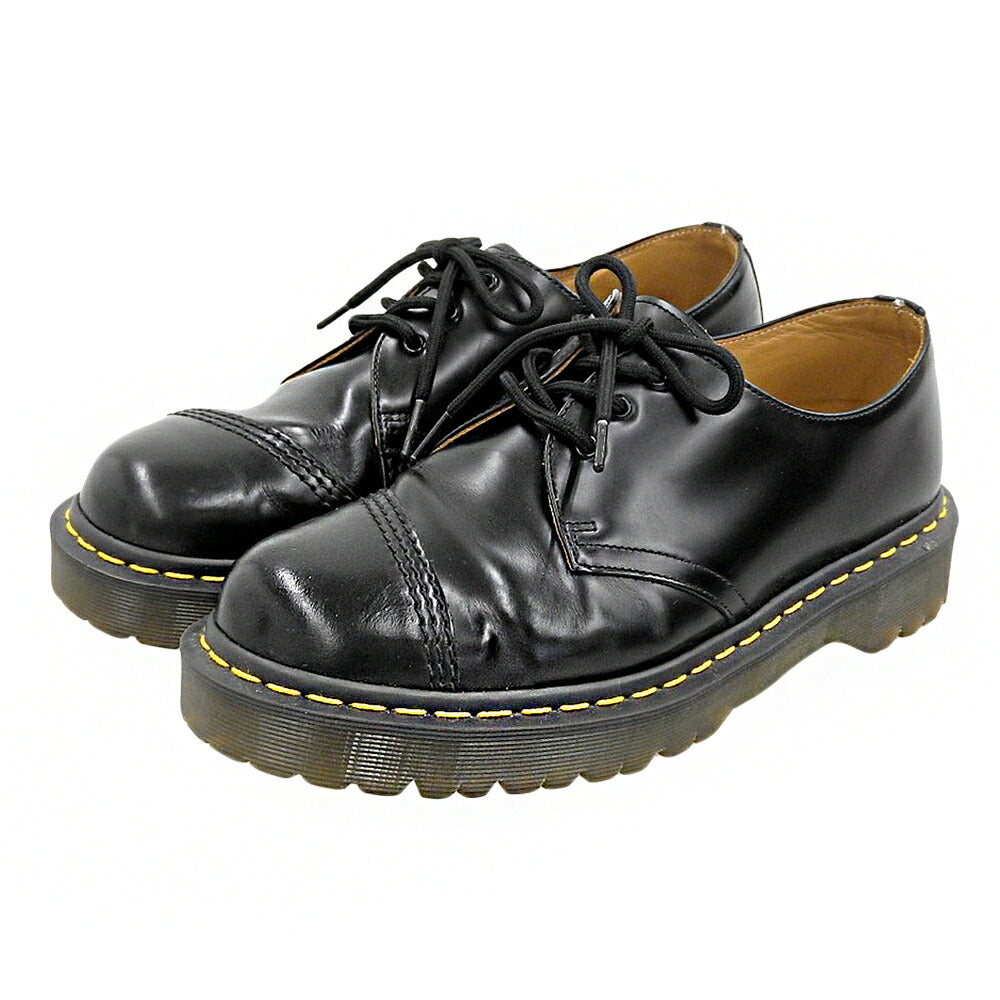 Dr.Martens Black Leather TOE GUARD CDG 1461 Shoes Sneakers Size 8