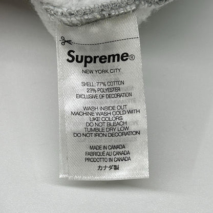Supreme 22AW S Logo Hooded Sweat Gray Cotton Size L
