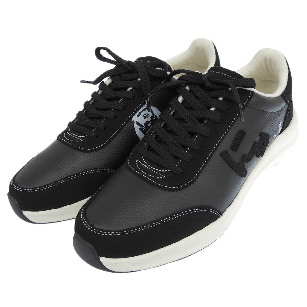 sangacio Leather Sneakers Black Size 9.5(US)