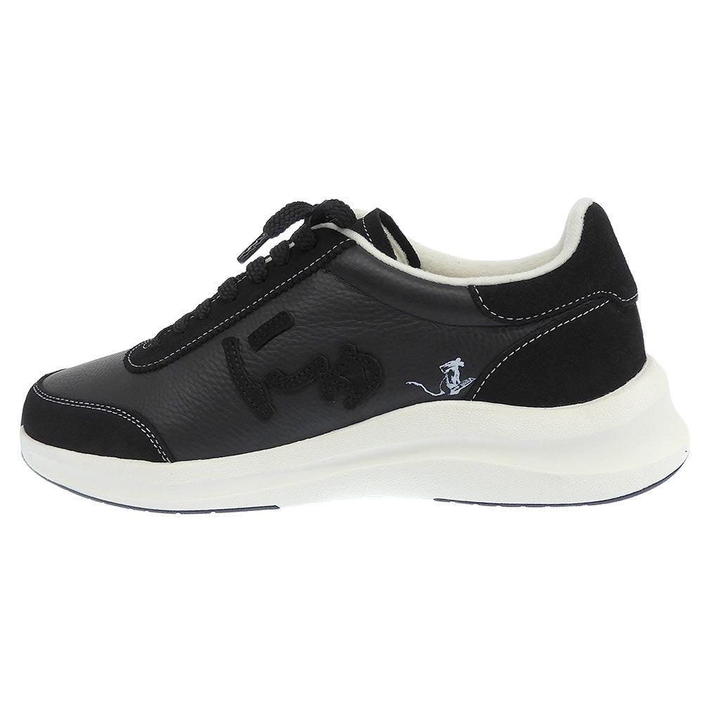 sangacio Leather Sneakers Black Size 9.5(US)