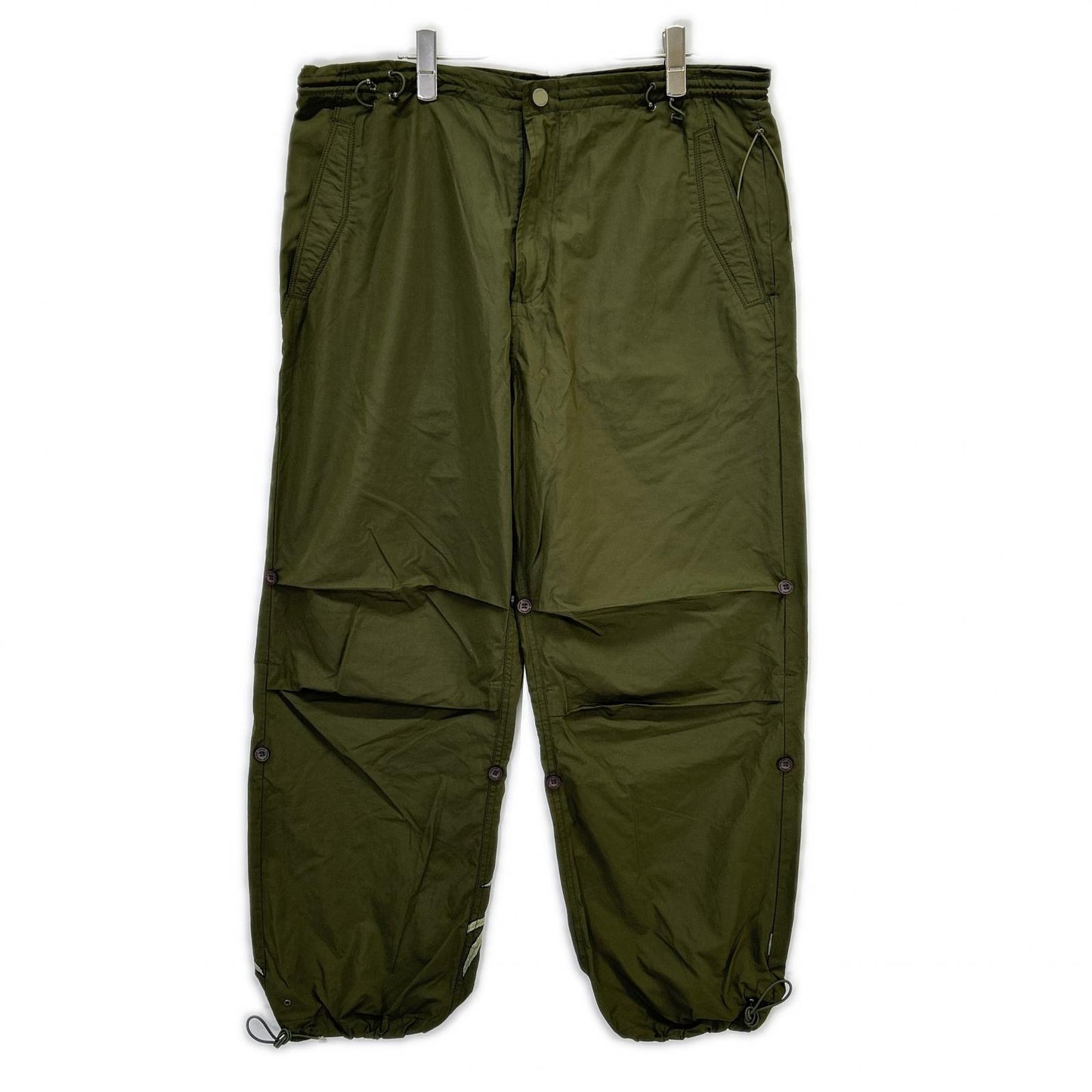 maharishi Cotton/Nylon Tiger Embroidered Pants Khaki Size L