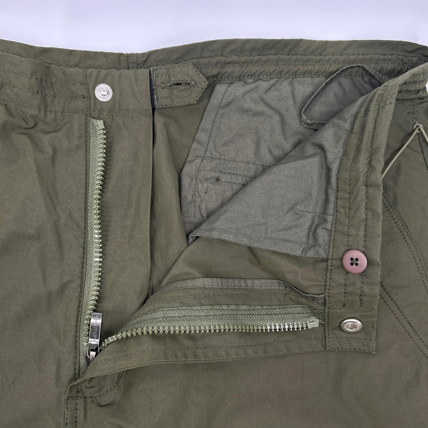 maharishi Cotton/Nylon Tiger Embroidered Pants Khaki Size L