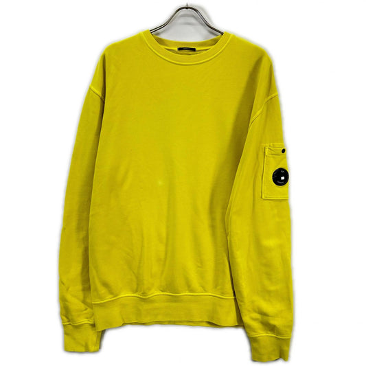 C.P.COMPANY 19CMSS718A Diagonal Crewneck Yellow Size L