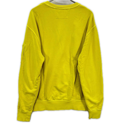 C.P.COMPANY 19CMSS718A Diagonal Crewneck Yellow Size L