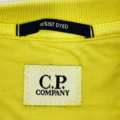 C.P.COMPANY 19CMSS718A Diagonal Crewneck Yellow Size L
