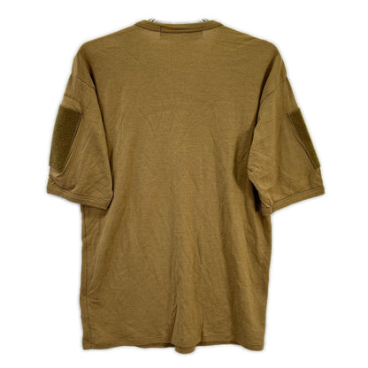 MOUT RECON TAILOR Wool Short Sleeve Arm Knit Brown Size 48