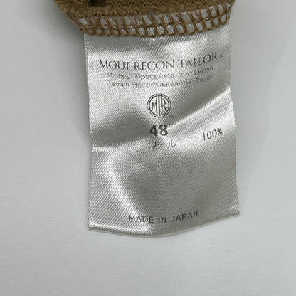 MOUT RECON TAILOR Wool Short Sleeve Arm Knit Brown Size 48