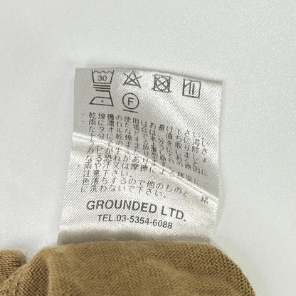 MOUT RECON TAILOR Wool Short Sleeve Arm Knit Brown Size 48