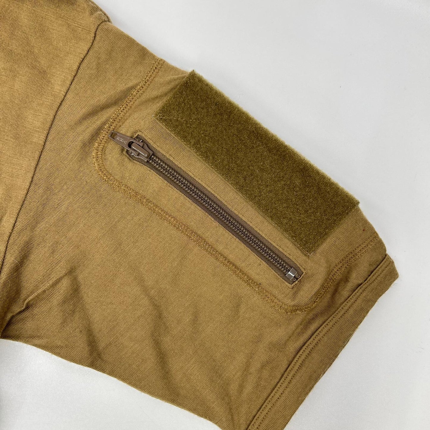 MOUT RECON TAILOR Wool Short Sleeve Arm Knit Brown Size 48