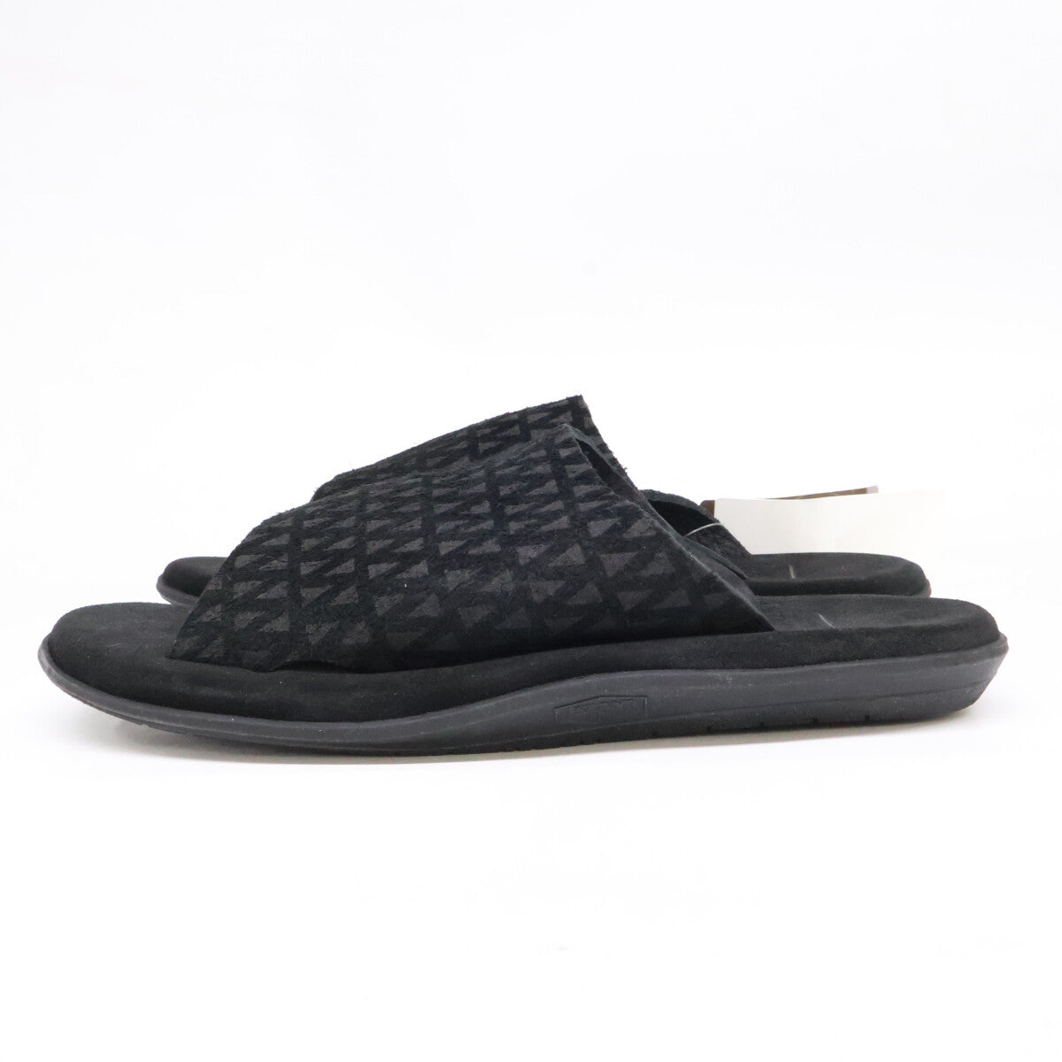 ISLAND SLIPPER Suede PBS705BHR Slide Sandals Black Size 10