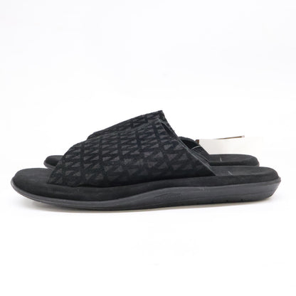ISLAND SLIPPER Suede PBS705BHR Slide Sandals Black Size 10