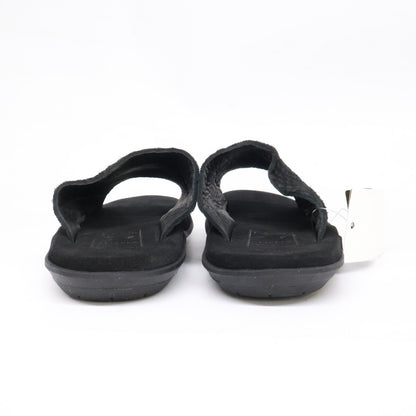 ISLAND SLIPPER Suede PBS705BHR Slide Sandals Black Size 10