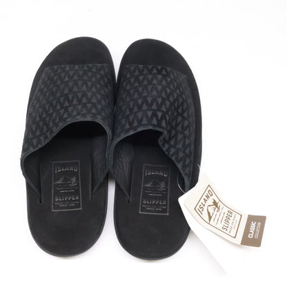 ISLAND SLIPPER Suede PBS705BHR Slide Sandals Black Size 10