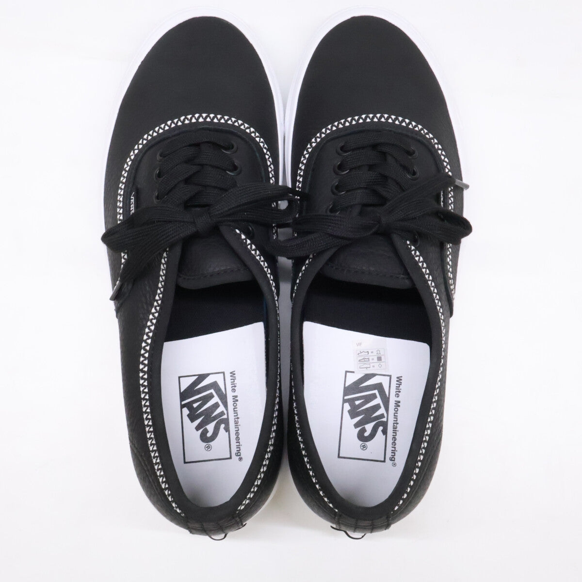 AUTHENTIC VANS x White Sneakers Black Size 28.5