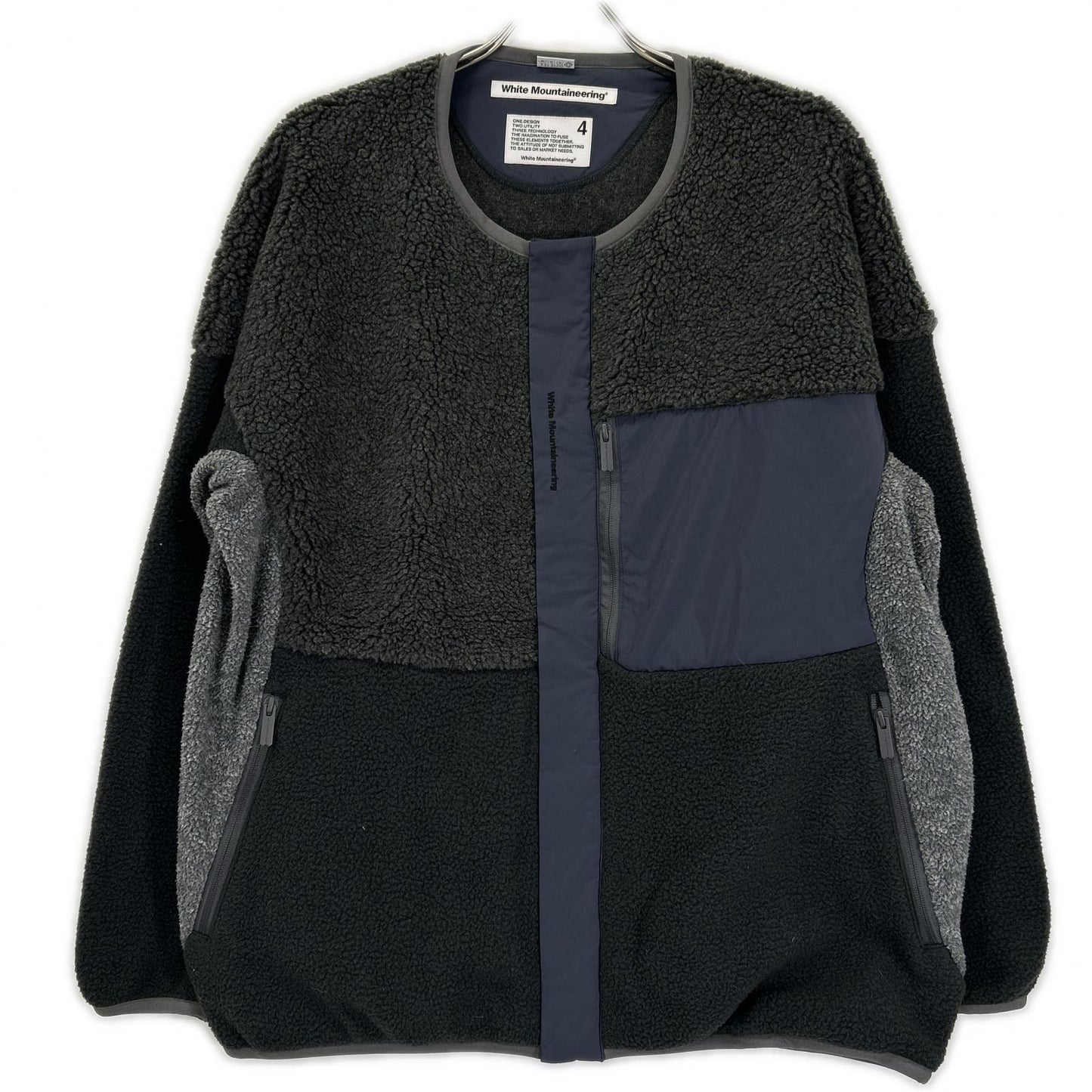 WHITE MOUNTAINEERING WM2173512 Jacket Black/Gray Size 4