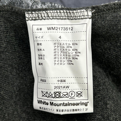 WHITE MOUNTAINEERING WM2173512 Jacket Black/Gray Size 4