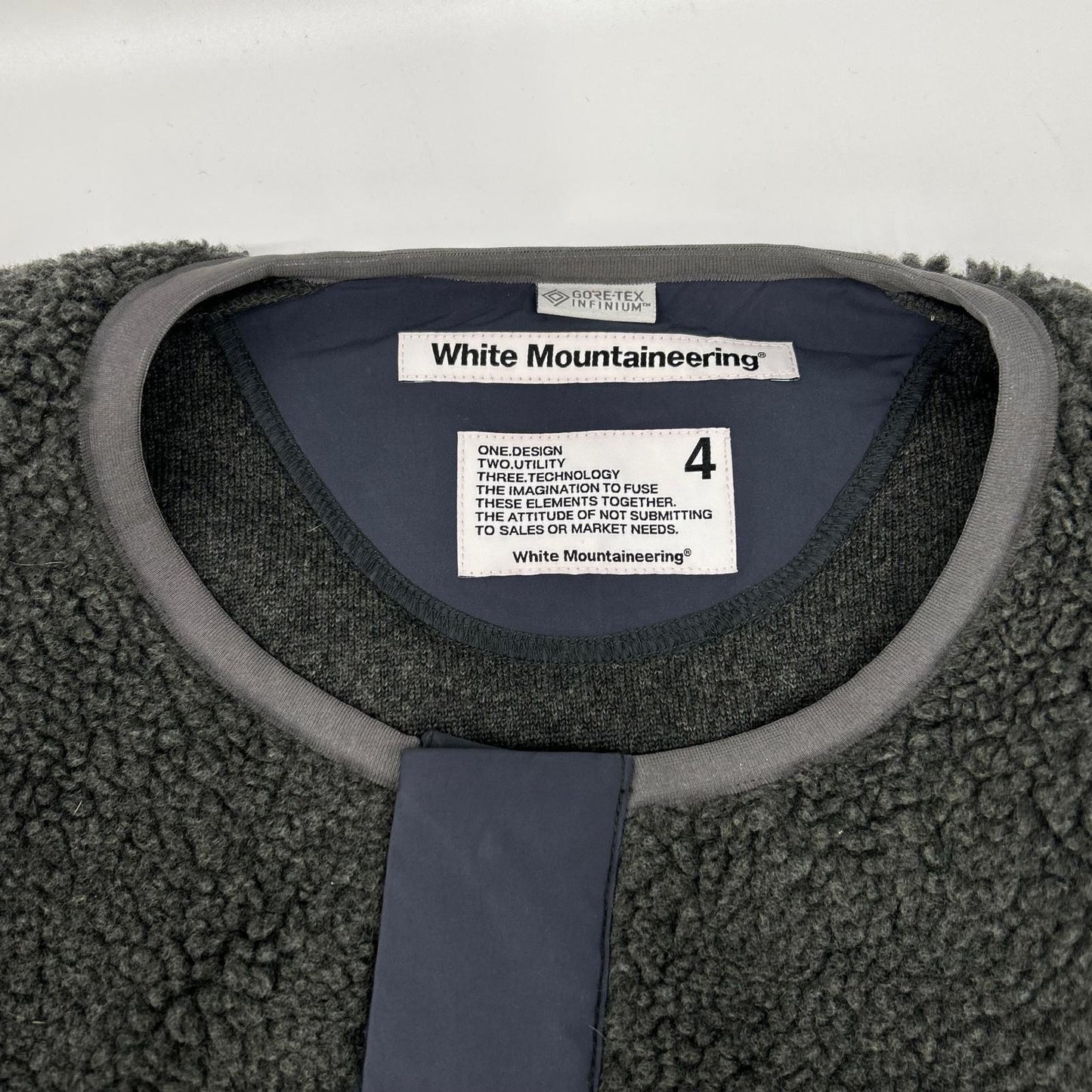 WHITE MOUNTAINEERING WM2173512 Jacket Black/Gray Size 4